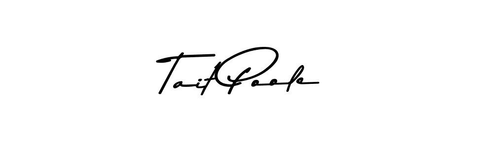 Tait Poole stylish signature style. Best Handwritten Sign (Asem Kandis PERSONAL USE) for my name. Handwritten Signature Collection Ideas for my name Tait Poole. Tait Poole signature style 9 images and pictures png