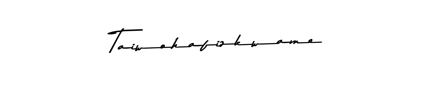 Create a beautiful signature design for name Taiwohafizkwame. With this signature (Asem Kandis PERSONAL USE) fonts, you can make a handwritten signature for free. Taiwohafizkwame signature style 9 images and pictures png