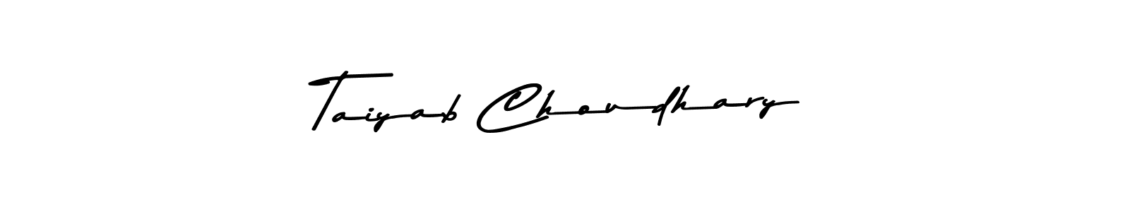 How to make Taiyab Choudhary signature? Asem Kandis PERSONAL USE is a professional autograph style. Create handwritten signature for Taiyab Choudhary name. Taiyab Choudhary signature style 9 images and pictures png