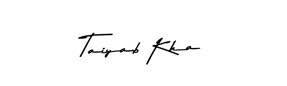 You should practise on your own different ways (Asem Kandis PERSONAL USE) to write your name (Taiyab Kha) in signature. don't let someone else do it for you. Taiyab Kha signature style 9 images and pictures png