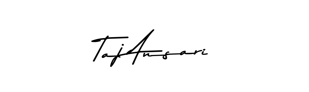 Taj Ansari stylish signature style. Best Handwritten Sign (Asem Kandis PERSONAL USE) for my name. Handwritten Signature Collection Ideas for my name Taj Ansari. Taj Ansari signature style 9 images and pictures png