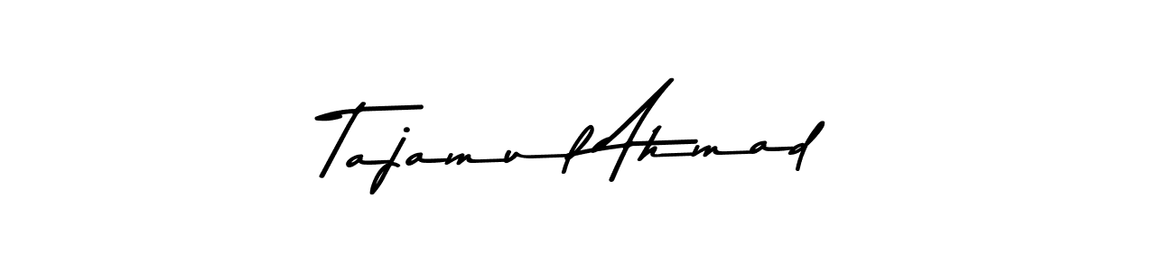 if you are searching for the best signature style for your name Tajamul Ahmad. so please give up your signature search. here we have designed multiple signature styles  using Asem Kandis PERSONAL USE. Tajamul Ahmad signature style 9 images and pictures png