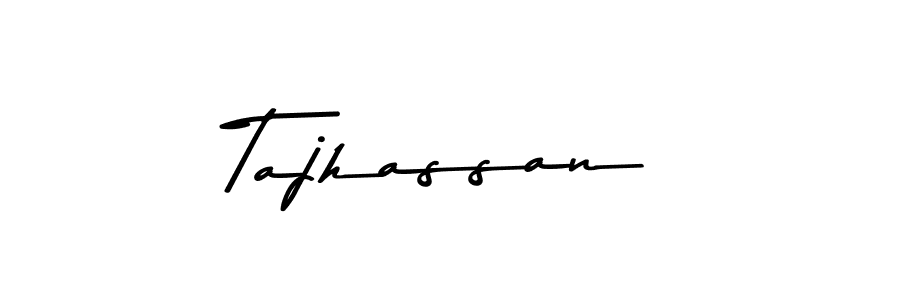 Create a beautiful signature design for name Tajhassan. With this signature (Asem Kandis PERSONAL USE) fonts, you can make a handwritten signature for free. Tajhassan signature style 9 images and pictures png