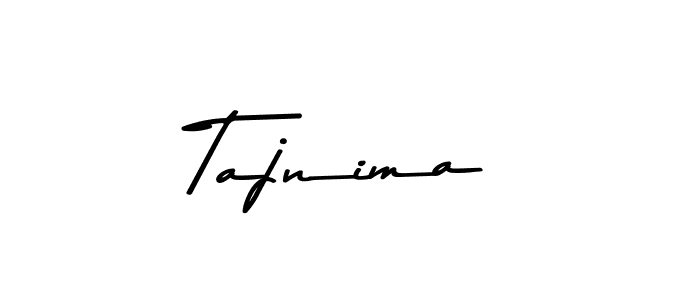 How to make Tajnima name signature. Use Asem Kandis PERSONAL USE style for creating short signs online. This is the latest handwritten sign. Tajnima signature style 9 images and pictures png