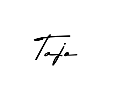 How to make Tajo name signature. Use Asem Kandis PERSONAL USE style for creating short signs online. This is the latest handwritten sign. Tajo signature style 9 images and pictures png