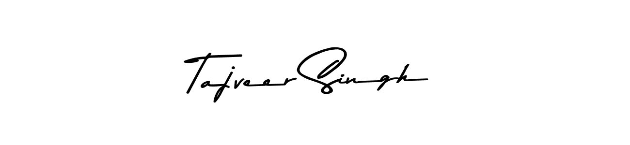 Create a beautiful signature design for name Tajveer Singh. With this signature (Asem Kandis PERSONAL USE) fonts, you can make a handwritten signature for free. Tajveer Singh signature style 9 images and pictures png