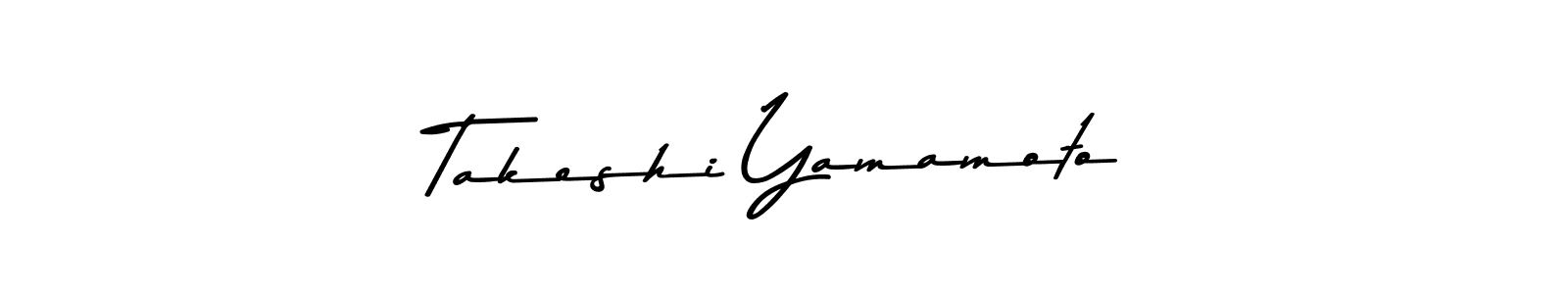 Design your own signature with our free online signature maker. With this signature software, you can create a handwritten (Asem Kandis PERSONAL USE) signature for name Takeshi Yamamoto. Takeshi Yamamoto signature style 9 images and pictures png