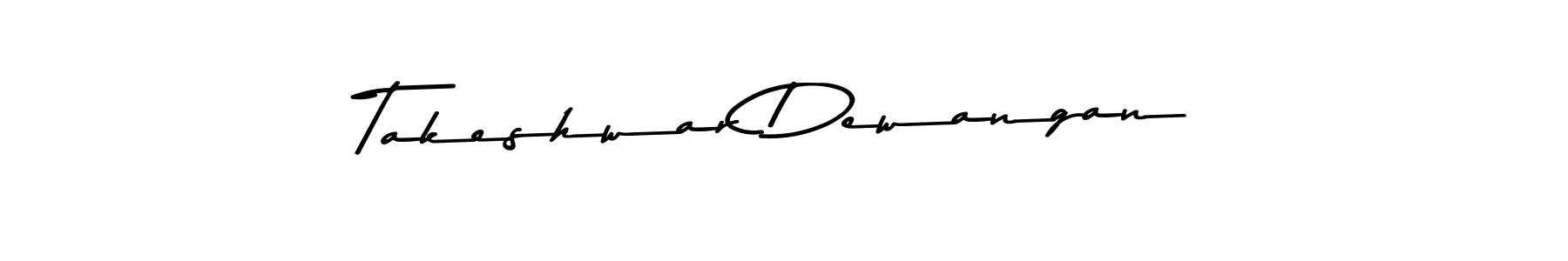 Here are the top 10 professional signature styles for the name Takeshwar Dewangan. These are the best autograph styles you can use for your name. Takeshwar Dewangan signature style 9 images and pictures png