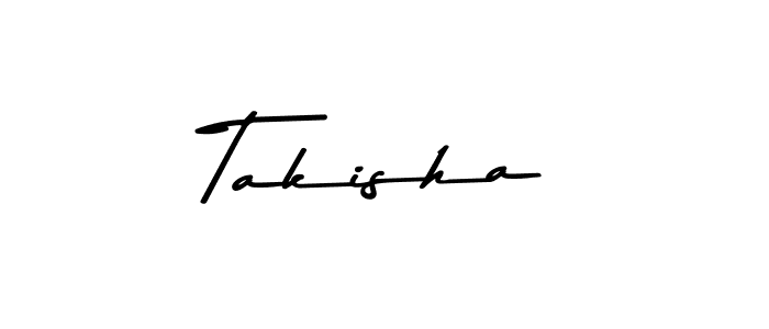 Takisha stylish signature style. Best Handwritten Sign (Asem Kandis PERSONAL USE) for my name. Handwritten Signature Collection Ideas for my name Takisha. Takisha signature style 9 images and pictures png