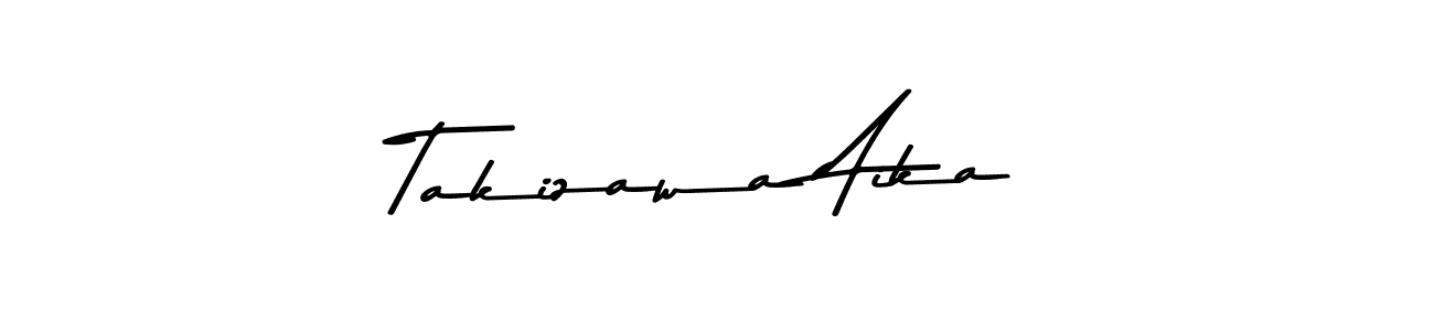 Use a signature maker to create a handwritten signature online. With this signature software, you can design (Asem Kandis PERSONAL USE) your own signature for name Takizawa Aika. Takizawa Aika signature style 9 images and pictures png