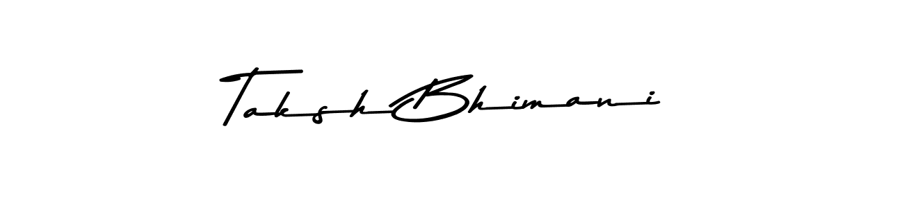 Make a beautiful signature design for name Taksh Bhimani. Use this online signature maker to create a handwritten signature for free. Taksh Bhimani signature style 9 images and pictures png