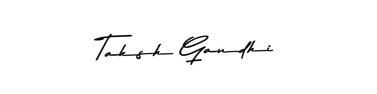 Also You can easily find your signature by using the search form. We will create Taksh Gandhi name handwritten signature images for you free of cost using Asem Kandis PERSONAL USE sign style. Taksh Gandhi signature style 9 images and pictures png