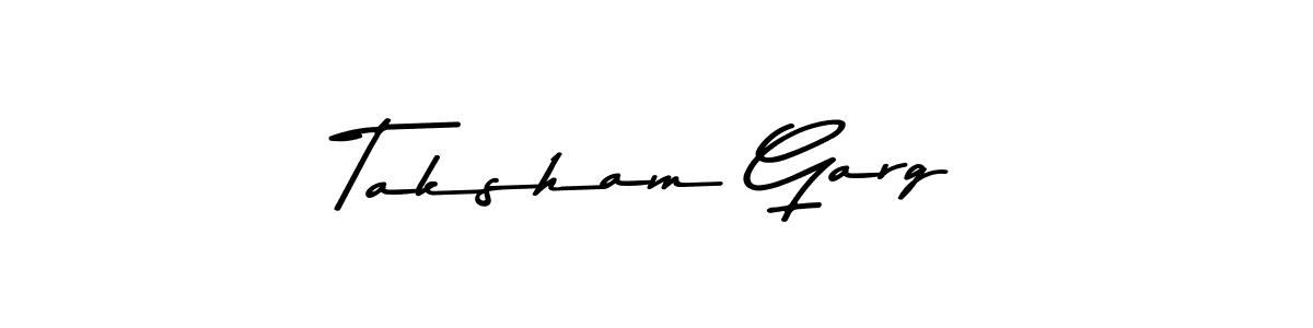 You should practise on your own different ways (Asem Kandis PERSONAL USE) to write your name (Taksham Garg) in signature. don't let someone else do it for you. Taksham Garg signature style 9 images and pictures png