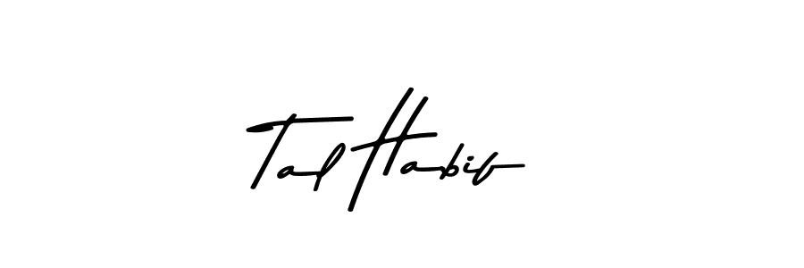 Create a beautiful signature design for name Tal Habif. With this signature (Asem Kandis PERSONAL USE) fonts, you can make a handwritten signature for free. Tal Habif signature style 9 images and pictures png