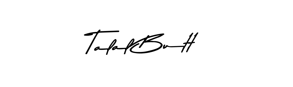 Make a beautiful signature design for name Talal Butt. With this signature (Asem Kandis PERSONAL USE) style, you can create a handwritten signature for free. Talal Butt signature style 9 images and pictures png