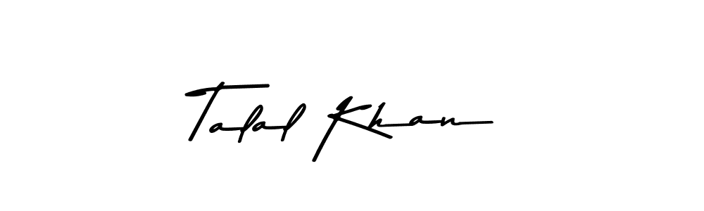 Make a beautiful signature design for name Talal Khan. With this signature (Asem Kandis PERSONAL USE) style, you can create a handwritten signature for free. Talal Khan signature style 9 images and pictures png
