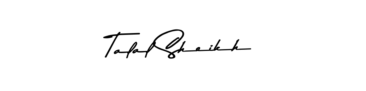 The best way (Asem Kandis PERSONAL USE) to make a short signature is to pick only two or three words in your name. The name Talal Sheikh include a total of six letters. For converting this name. Talal Sheikh signature style 9 images and pictures png