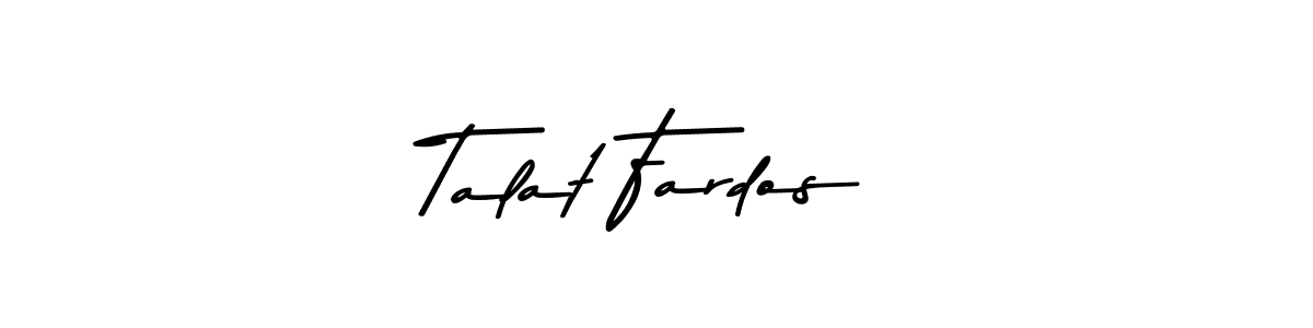 Talat Fardos stylish signature style. Best Handwritten Sign (Asem Kandis PERSONAL USE) for my name. Handwritten Signature Collection Ideas for my name Talat Fardos. Talat Fardos signature style 9 images and pictures png