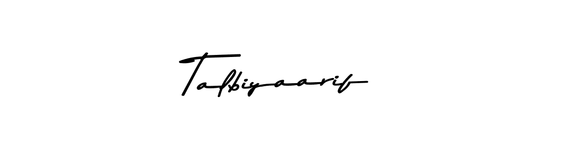 Make a beautiful signature design for name Talbiyaarif. With this signature (Asem Kandis PERSONAL USE) style, you can create a handwritten signature for free. Talbiyaarif signature style 9 images and pictures png