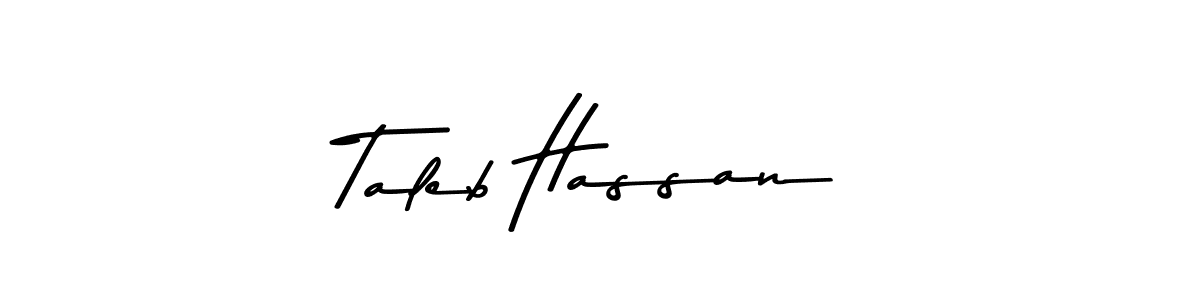 You should practise on your own different ways (Asem Kandis PERSONAL USE) to write your name (Taleb Hassan) in signature. don't let someone else do it for you. Taleb Hassan signature style 9 images and pictures png