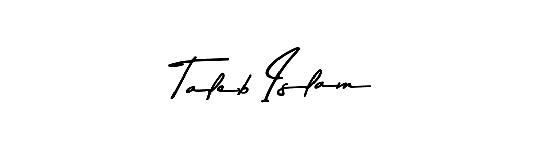 The best way (Asem Kandis PERSONAL USE) to make a short signature is to pick only two or three words in your name. The name Taleb Islam include a total of six letters. For converting this name. Taleb Islam signature style 9 images and pictures png