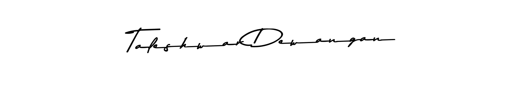 The best way (Asem Kandis PERSONAL USE) to make a short signature is to pick only two or three words in your name. The name Taleshwar Dewangan include a total of six letters. For converting this name. Taleshwar Dewangan signature style 9 images and pictures png