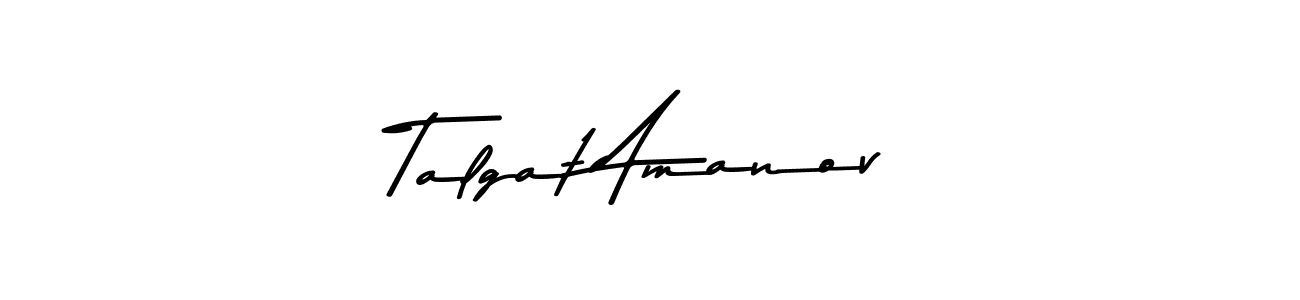 Also You can easily find your signature by using the search form. We will create Talgat Amanov name handwritten signature images for you free of cost using Asem Kandis PERSONAL USE sign style. Talgat Amanov signature style 9 images and pictures png