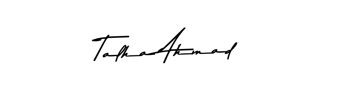 Make a beautiful signature design for name Talha Ahmad. With this signature (Asem Kandis PERSONAL USE) style, you can create a handwritten signature for free. Talha Ahmad signature style 9 images and pictures png
