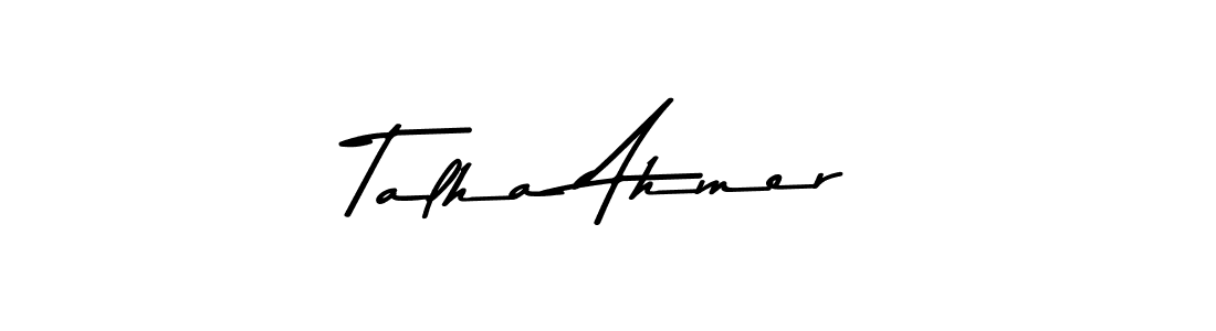 Talha Ahmer stylish signature style. Best Handwritten Sign (Asem Kandis PERSONAL USE) for my name. Handwritten Signature Collection Ideas for my name Talha Ahmer. Talha Ahmer signature style 9 images and pictures png