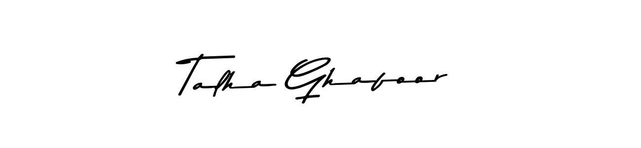 How to make Talha Ghafoor signature? Asem Kandis PERSONAL USE is a professional autograph style. Create handwritten signature for Talha Ghafoor name. Talha Ghafoor signature style 9 images and pictures png