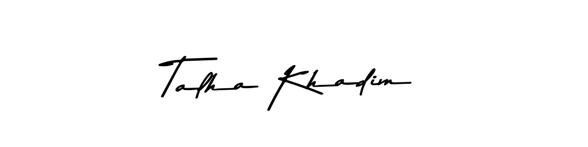 Similarly Asem Kandis PERSONAL USE is the best handwritten signature design. Signature creator online .You can use it as an online autograph creator for name Talha Khadim. Talha Khadim signature style 9 images and pictures png