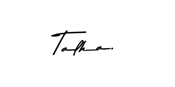 Use a signature maker to create a handwritten signature online. With this signature software, you can design (Asem Kandis PERSONAL USE) your own signature for name Talha.. Talha. signature style 9 images and pictures png