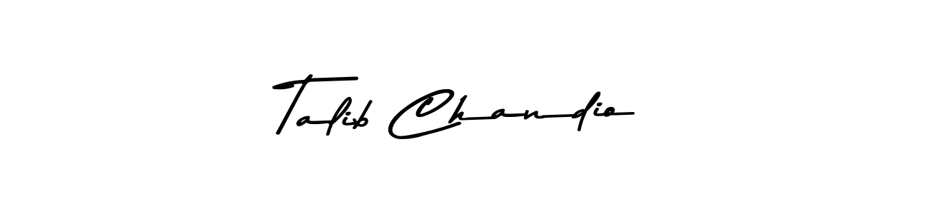 Similarly Asem Kandis PERSONAL USE is the best handwritten signature design. Signature creator online .You can use it as an online autograph creator for name Talib Chandio. Talib Chandio signature style 9 images and pictures png
