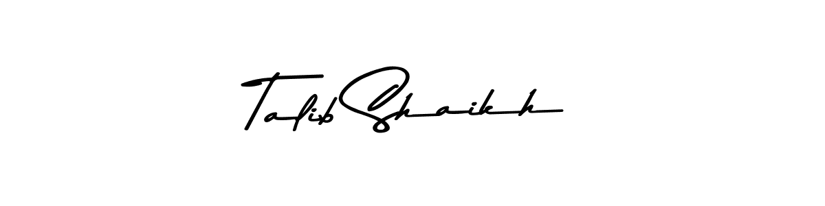 How to make Talib Shaikh signature? Asem Kandis PERSONAL USE is a professional autograph style. Create handwritten signature for Talib Shaikh name. Talib Shaikh signature style 9 images and pictures png