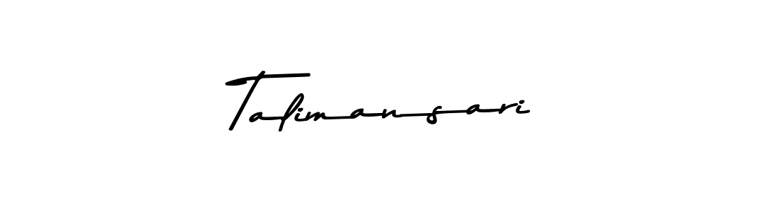 How to Draw Talimansari signature style? Asem Kandis PERSONAL USE is a latest design signature styles for name Talimansari. Talimansari signature style 9 images and pictures png