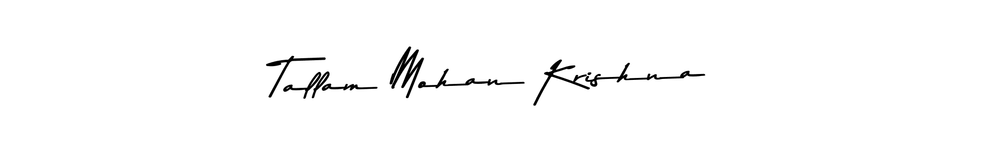 How to Draw Tallam Mohan Krishna signature style? Asem Kandis PERSONAL USE is a latest design signature styles for name Tallam Mohan Krishna. Tallam Mohan Krishna signature style 9 images and pictures png