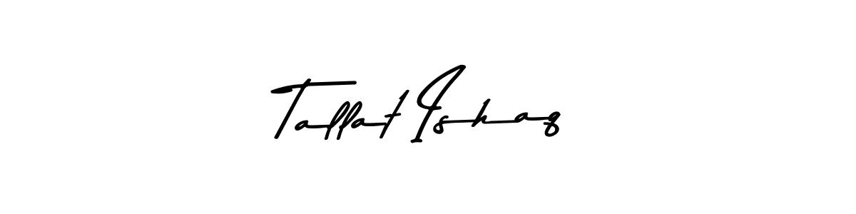 The best way (Asem Kandis PERSONAL USE) to make a short signature is to pick only two or three words in your name. The name Tallat Ishaq include a total of six letters. For converting this name. Tallat Ishaq signature style 9 images and pictures png