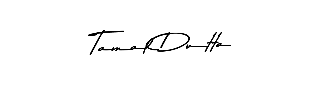 Create a beautiful signature design for name Tamal Dutta. With this signature (Asem Kandis PERSONAL USE) fonts, you can make a handwritten signature for free. Tamal Dutta signature style 9 images and pictures png