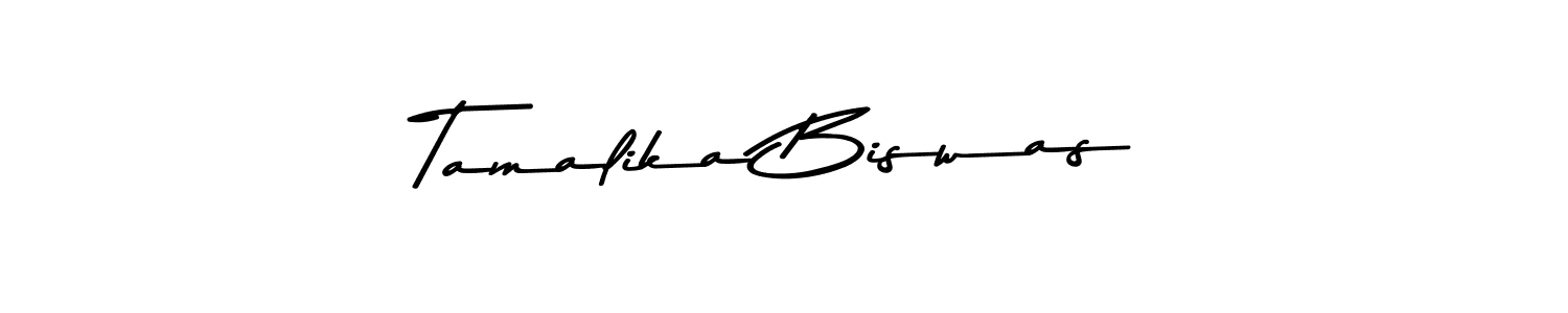 Use a signature maker to create a handwritten signature online. With this signature software, you can design (Asem Kandis PERSONAL USE) your own signature for name Tamalika Biswas. Tamalika Biswas signature style 9 images and pictures png