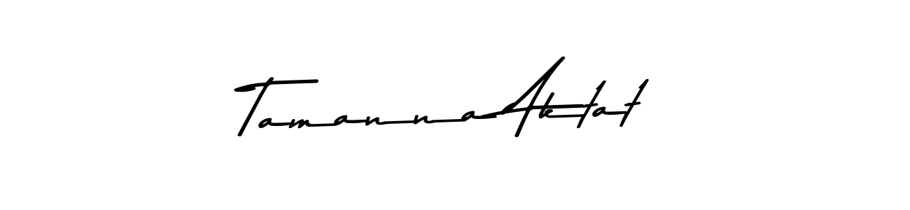 Make a beautiful signature design for name Tamanna Aktat. Use this online signature maker to create a handwritten signature for free. Tamanna Aktat signature style 9 images and pictures png