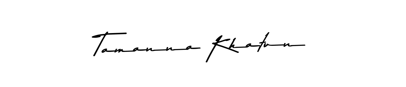 Use a signature maker to create a handwritten signature online. With this signature software, you can design (Asem Kandis PERSONAL USE) your own signature for name Tamanna Khatun. Tamanna Khatun signature style 9 images and pictures png