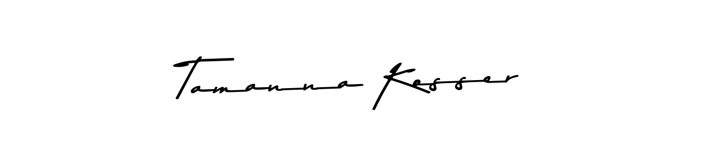 This is the best signature style for the Tamanna Kosser name. Also you like these signature font (Asem Kandis PERSONAL USE). Mix name signature. Tamanna Kosser signature style 9 images and pictures png