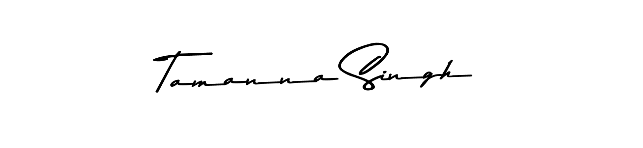 Create a beautiful signature design for name Tamanna Singh. With this signature (Asem Kandis PERSONAL USE) fonts, you can make a handwritten signature for free. Tamanna Singh signature style 9 images and pictures png