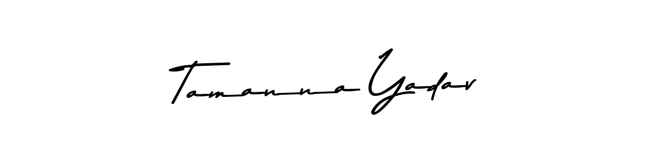 Use a signature maker to create a handwritten signature online. With this signature software, you can design (Asem Kandis PERSONAL USE) your own signature for name Tamanna Yadav. Tamanna Yadav signature style 9 images and pictures png