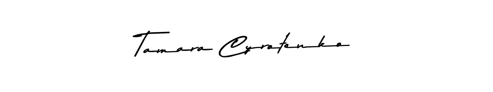 Use a signature maker to create a handwritten signature online. With this signature software, you can design (Asem Kandis PERSONAL USE) your own signature for name Tamara Cyrotenko. Tamara Cyrotenko signature style 9 images and pictures png