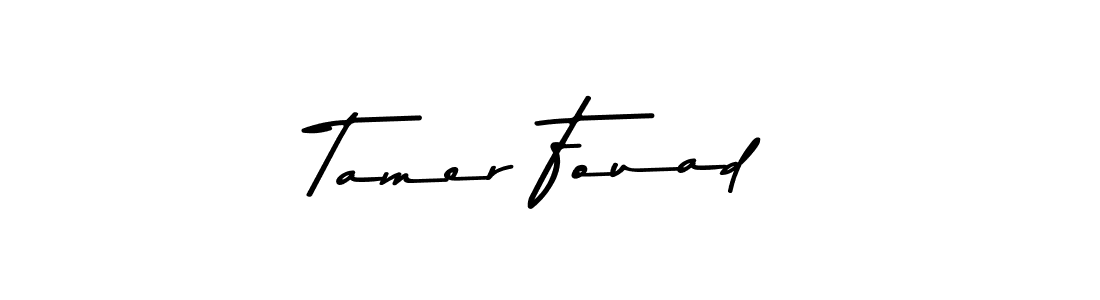 Create a beautiful signature design for name Tamer Fouad. With this signature (Asem Kandis PERSONAL USE) fonts, you can make a handwritten signature for free. Tamer Fouad signature style 9 images and pictures png