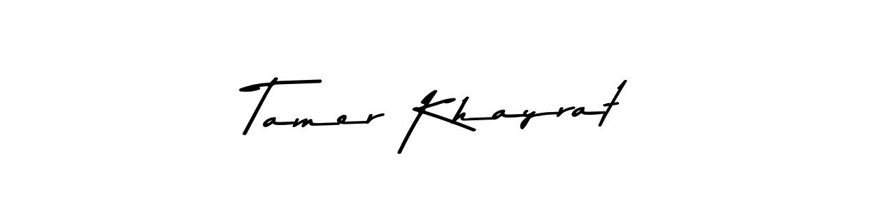 Also You can easily find your signature by using the search form. We will create Tamer Khayrat name handwritten signature images for you free of cost using Asem Kandis PERSONAL USE sign style. Tamer Khayrat signature style 9 images and pictures png