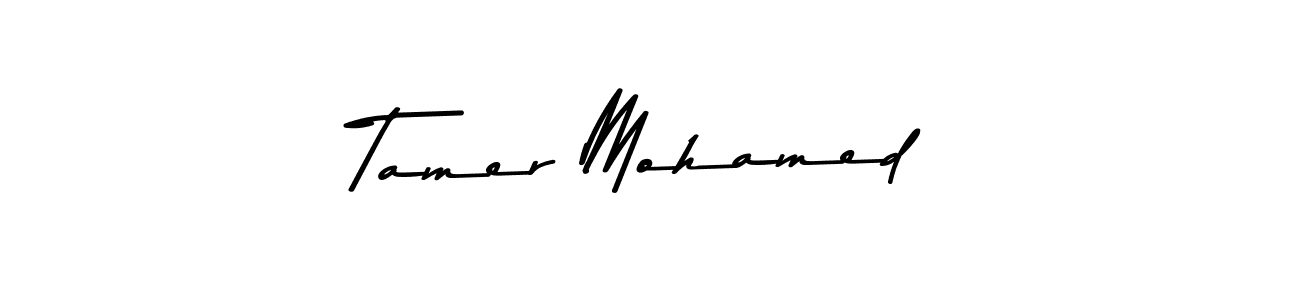 This is the best signature style for the Tamer Mohamed name. Also you like these signature font (Asem Kandis PERSONAL USE). Mix name signature. Tamer Mohamed signature style 9 images and pictures png