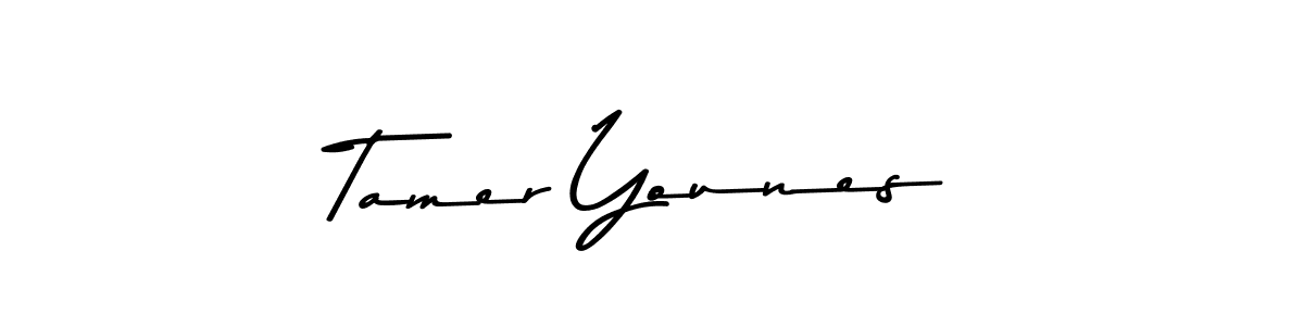 Design your own signature with our free online signature maker. With this signature software, you can create a handwritten (Asem Kandis PERSONAL USE) signature for name Tamer Younes. Tamer Younes signature style 9 images and pictures png