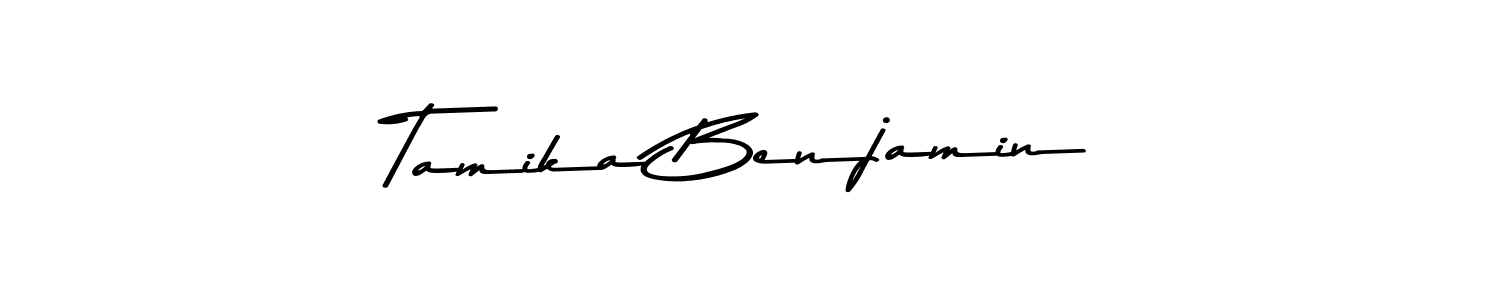 How to make Tamika Benjamin signature? Asem Kandis PERSONAL USE is a professional autograph style. Create handwritten signature for Tamika Benjamin name. Tamika Benjamin signature style 9 images and pictures png